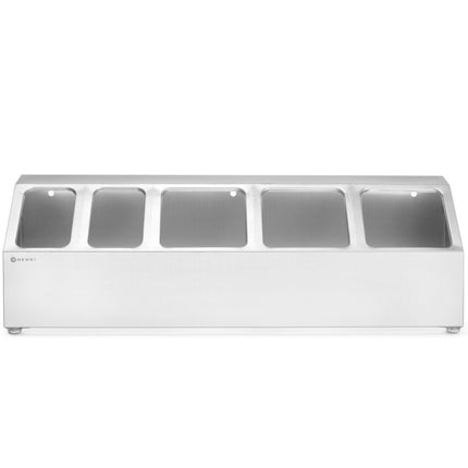 Hendi Steel display stand for catering containers 3x GN 1/6 2x GN 1/9 – image 2