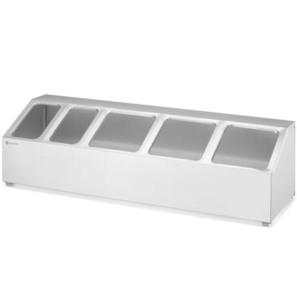 Hendi Steel display stand for catering containers 3x GN 1/6 2x GN 1/9 – image 3