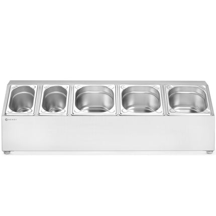Hendi Steel display stand for catering containers 3x GN 1/6 2x GN 1/9 – image 4