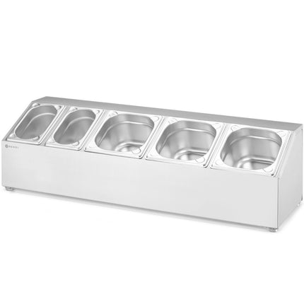 Hendi Steel display stand for catering containers 3x GN 1/6 2x GN 1/9 – image 5