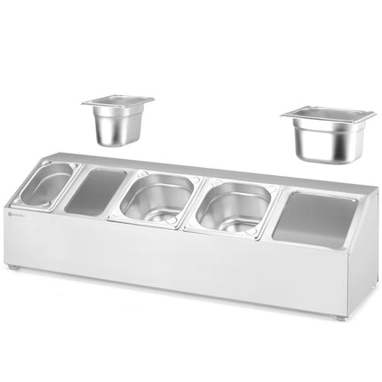 Hendi Steel display stand for catering containers 3x GN 1/6 2x GN 1/9 – image 6