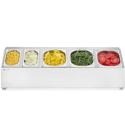 Hendi Steel display stand for catering containers 3x GN 1/6 2x GN 1/9 – image 7