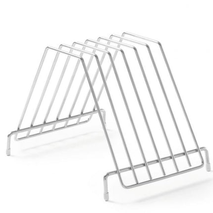 Chopping board stand stainless steel - 6 boards - Hendi 826201