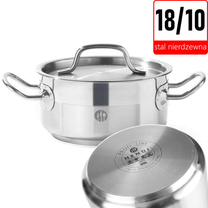 Low pot Profi Line with lid 4.8 l wed. 240 x 105 h - Hendi 830406