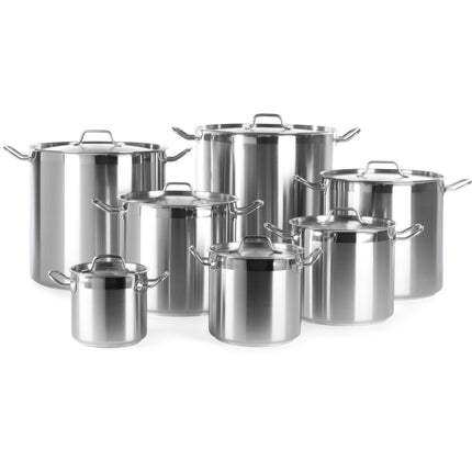 Hendi High pot Profi Line with bottom lid Sandwich 70 l wed. 450 x 450 mm – image 2