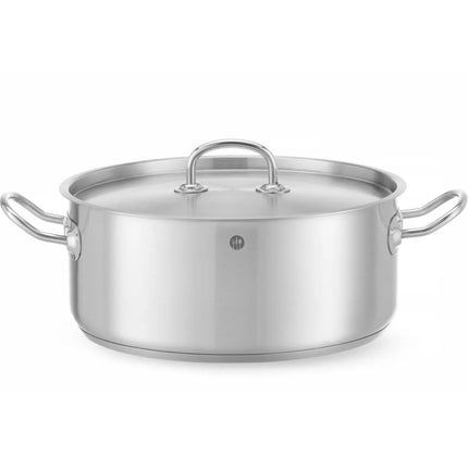Kitchen Line low pot with lid 7.3 l wed. 280 x 120 h - Hendi 836033