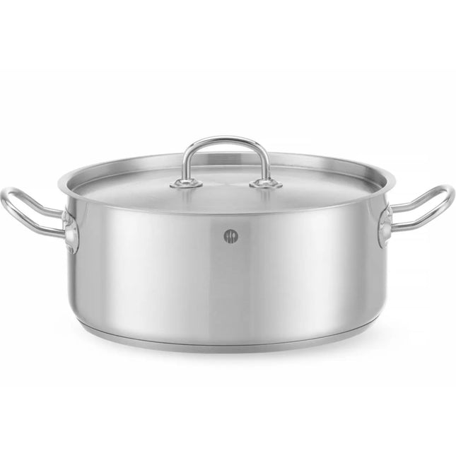 Kitchen Line low pot with lid 7.3 l wed. 280 x 120 h - Hendi 836033