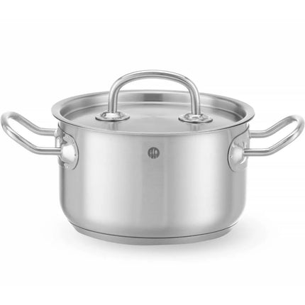 Kitchen Line medium pot with lid 1.9 l wed. 160 x 95 mm - Hendi 836101