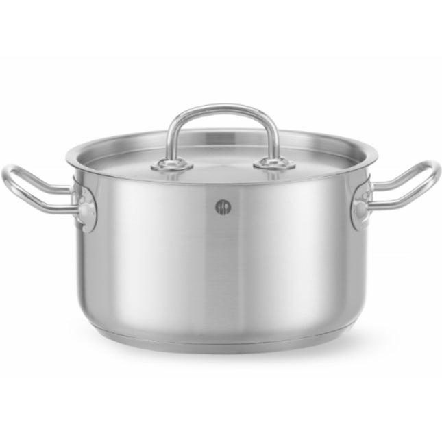 Hendi Kitchen Line medium pot with lid 3.5 l wed. 200 x 115 h
