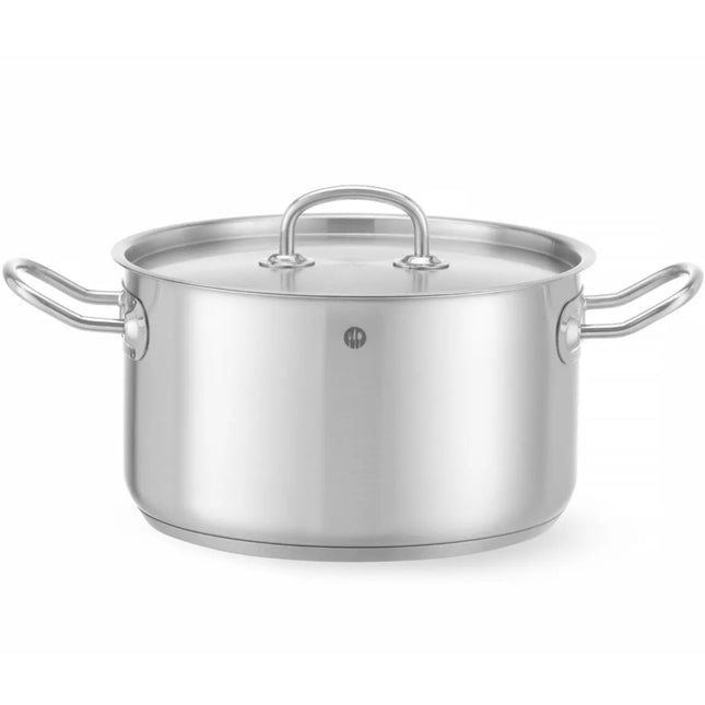 Kitchen Line medium pot with 6 l lid. 240 x 135 mm - Hendi 836309