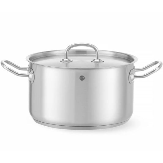 Hendi Kitchen Line medium pot with 6 l lid. 240 x 135 mm