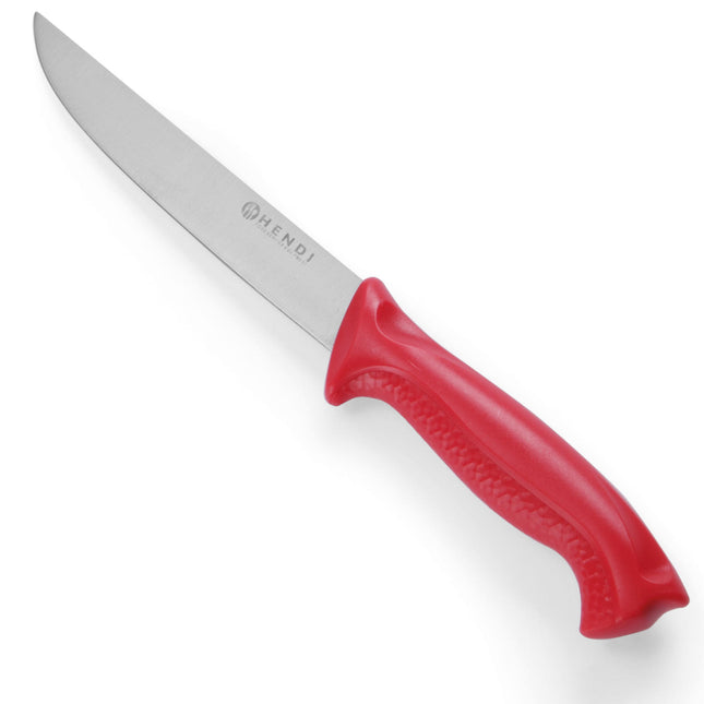 Hendi HACCP butcher knife for raw meat 290mm - red