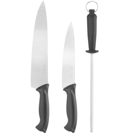 Hendi A set of 18 cm and 24 cm chef's knives with a sharpener