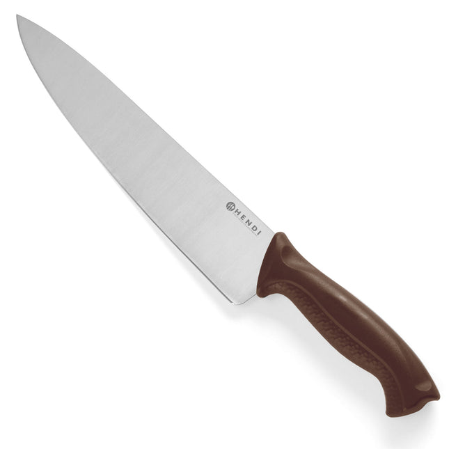 Hendi Knife for meats and cooked meat HACCP 385mm - brown