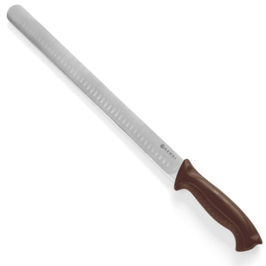 Hendi Meat knife ham and salmon ball sand HACCP long 490mm - brown