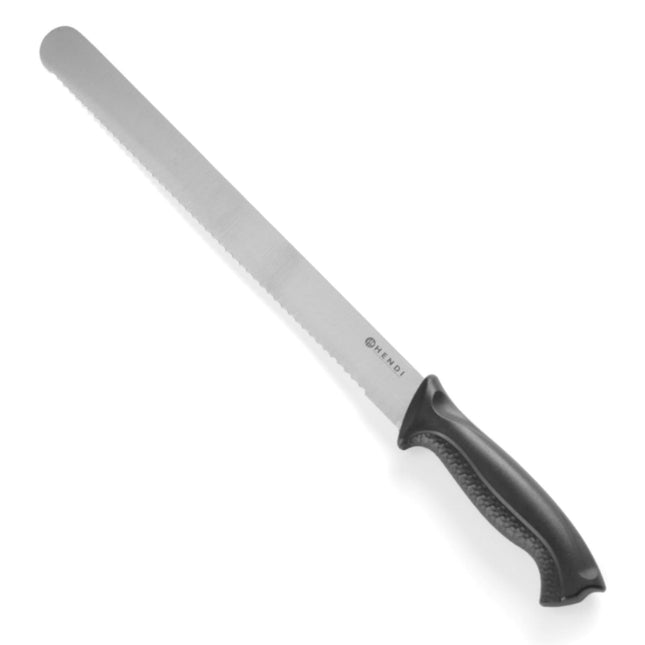 Professional bread knife black HACCP 300 mm - Hendi 843109