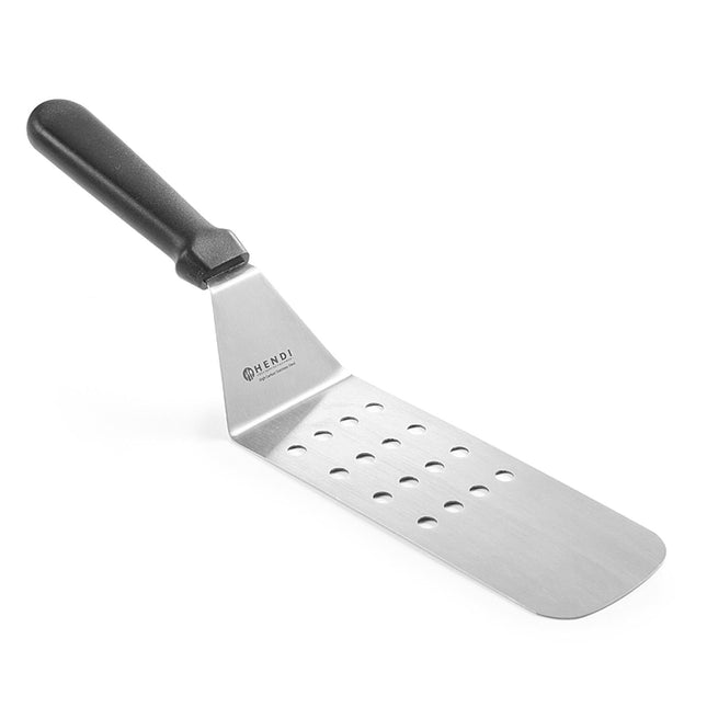 Hendi Stainless steel perforated angle spatula