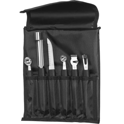 Set of decorative knives for vegetables and fruits 6 pieces - Hendi 856291