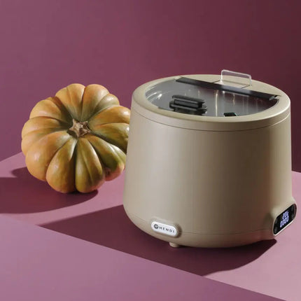 Hendi UNIQ electric soup thermos kettle, diameter 365 x 325 mm 8 l 500 W - beige – image 11