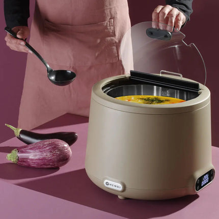 Hendi UNIQ electric soup thermos kettle, diameter 365 x 325 mm 8 l 500 W - beige – image 10