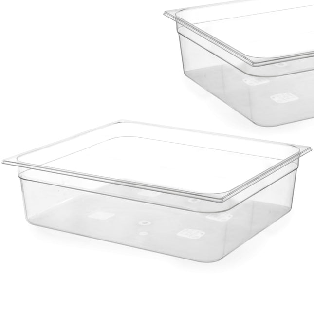 Hendi GN semi-transparent container made of polycarbonate GN 2/1, 200 mm