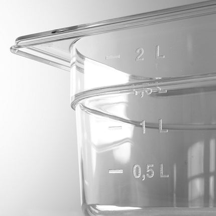 GN transparent container made of polycarbonate GN 1/3 mm 100 mm - Hendi 861523