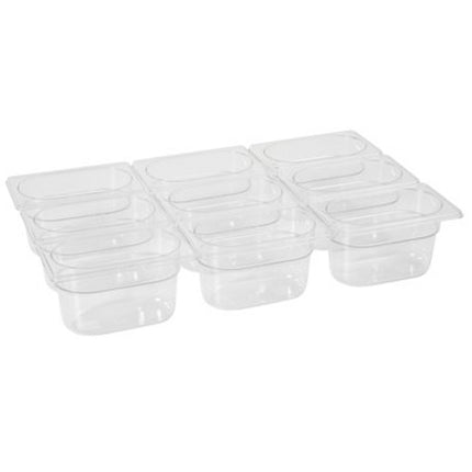 GN transparent container made of polycarbonate GN 1/9 100 mm - Hendi 861820