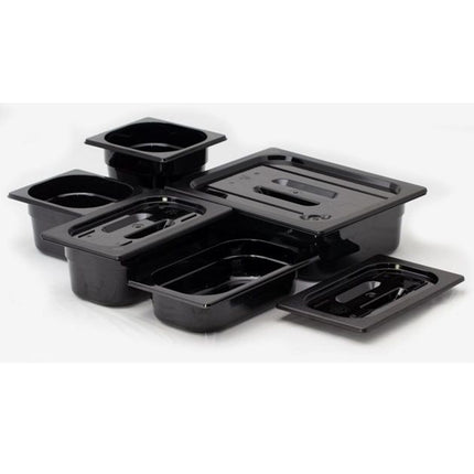 Black polycarbonate container GN 1/6 - Hendi 862735