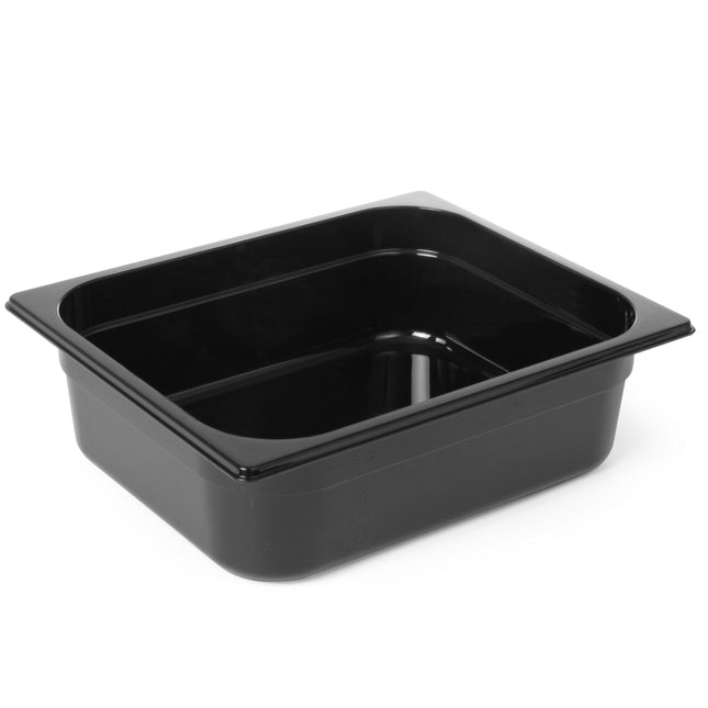 Black polycarbonate container GN 1/2 - Hendi 862438