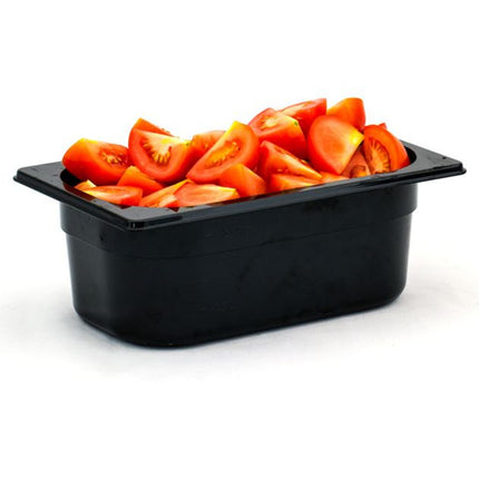 Black polycarbonate container GN 1/4 size 65 mm - Hendi 862636