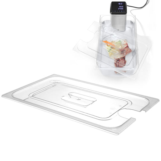Hendi Polycarbonate cover with cutting on Sous-Vide for containers GN 1/2