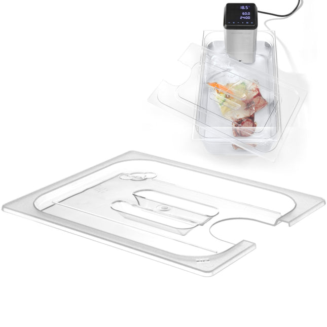 Hendi Polycarbonate cap with cutting on Sous-Vide for GN 1/1 containers