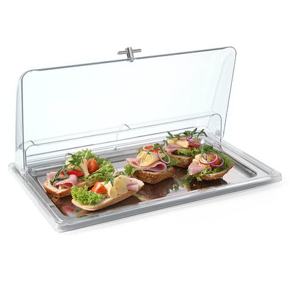 Transparent RollTop Cover for GN1/1 Food Exposition - Hendi 866009