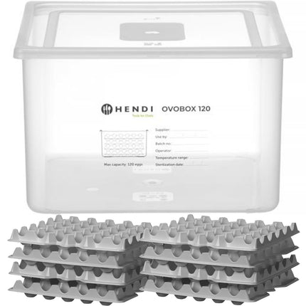 Hendi Egg container 8 trays for 120 eggs OVOBOX 18 l 355 x 325 x 200 mm
