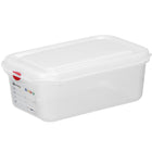 Hendi GN food container 1/4 with label lid 2.8 l 265x162x100 mm