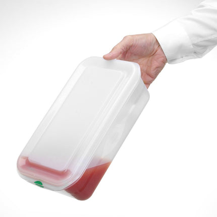 Hendi GN food container 1/4 with label lid 2.8 l 265x162x100 mm – image 2