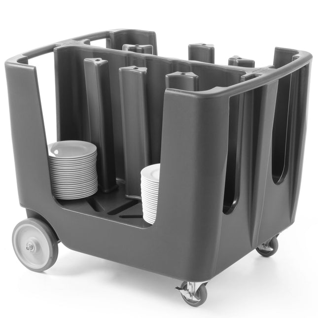Amer Box Catering trolley with cover for transporting plates up to 300mm