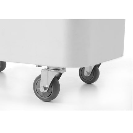 Cart catering container on wheels for bulk food products of the container 98L