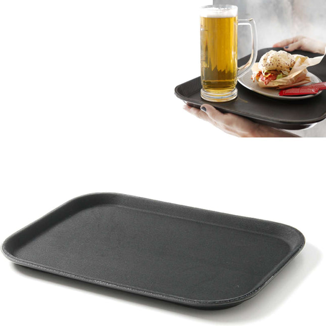 Hendi GN 1/1 non-slip-resistant waiter tray - black