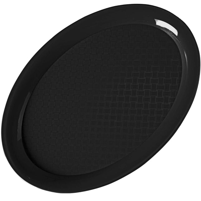 Hendi Fast Food Oval Tray 26.5x19.5cm - Black