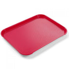 A small tray for serving Fast Food with Red Polypropylene Hendi 878712