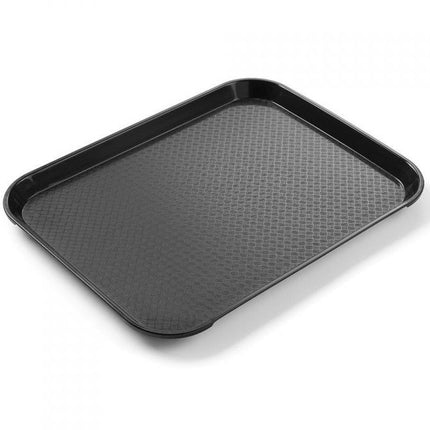 Small tray for serving Fast Food with Black Polypropylene 878750