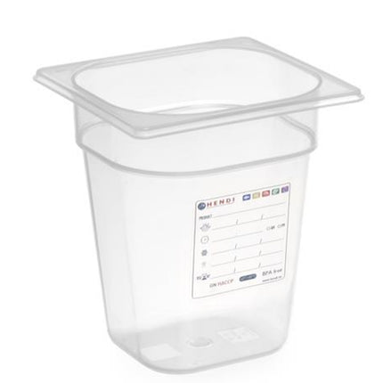 Polypropylene container GN 1/6 200 mm - Hendi 880456