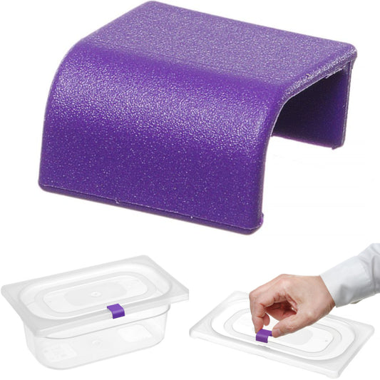Hendi HACCP food container clips, 12 pcs. - purple