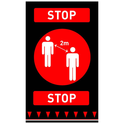 Hendi Warning floor mat KEEP A DISTANCE OF 900 mm