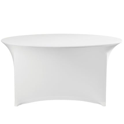 Round cover without ironing wed. 180cm fabric Jersey white - Hendi 814451