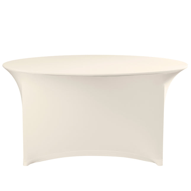 Round round without ironing Wed 180cm fabric Jersey Cream - Hendi 814444