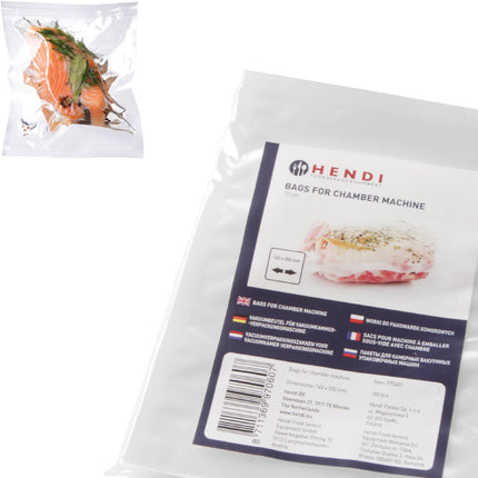 Vacuum packer bags 140x200mm 100pcs. - Hendi 970607