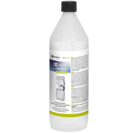 Liquid de-stoneware preparation for kitchen dishwashers 1L - Hendi 975008