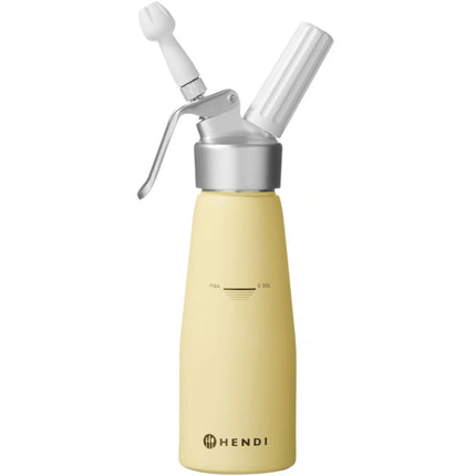 Siphon for whipped pastel cream yellow 0,5 L - Hendi 975855